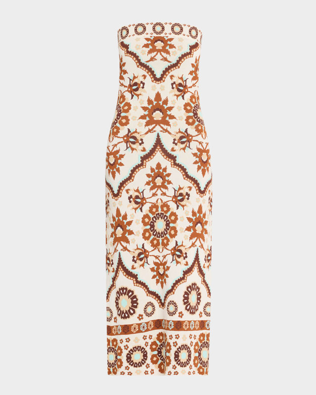 Rome Strapless Knit Midi Dress